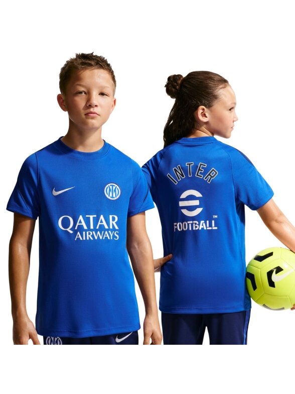 Nike Inter Milan Strike vaikiški marškinėliai, mėlyni, IR0095 439 Nike Inter Milan Strike vaikiški marškinėliai, mėlyni, IR0095 439