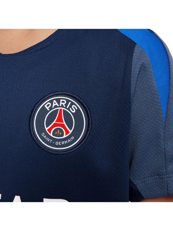 Nike Paris Saint Germain Strike vaikiški marškinėliai, tamsiai mėlyni HJ7836 411 4 Nike Paris Saint Germain Strike vaikiški marškinėliai, tamsiai mėlyni HJ7836 411 4