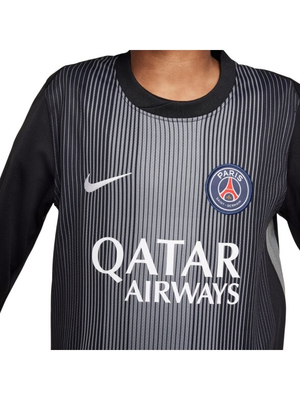 Nike PSG Goalkeeper Stadium 2025/26 vaikams juoda HJ5267 010 5 Nike PSG Goalkeeper Stadium 2025/26 vaikams juoda HJ5267 010 5