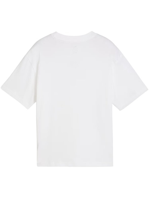 Puma Ess Centered Cat Logo Boxy Tee vaikiški marškinėliai balti 685131 02 2 Puma Ess Centered Cat Logo Boxy Tee vaikiški marškinėliai balti 685131 02 2