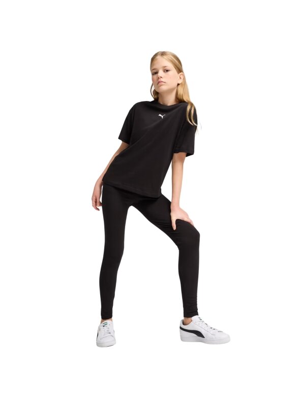 Vaikiški marškinėliai Puma Ess Centered Cat Logo Boxy Tee juoda 685131 01 4 Vaikiški marškinėliai Puma Ess Centered Cat Logo Boxy Tee juoda 685131 01 4