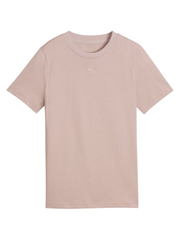 Puma ESS Centered Cat Logo Tee marškinėliai vaikams rožiniai 692972 89 1
