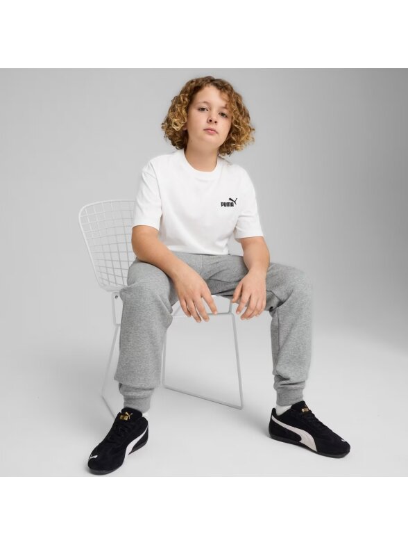 Puma ESS Small No.1 Logo Relaxed Tee vaikiški marškinėliai balti 684920 02 4 Puma ESS Small No.1 Logo Relaxed Tee vaikiški marškinėliai balti 684920 02 4