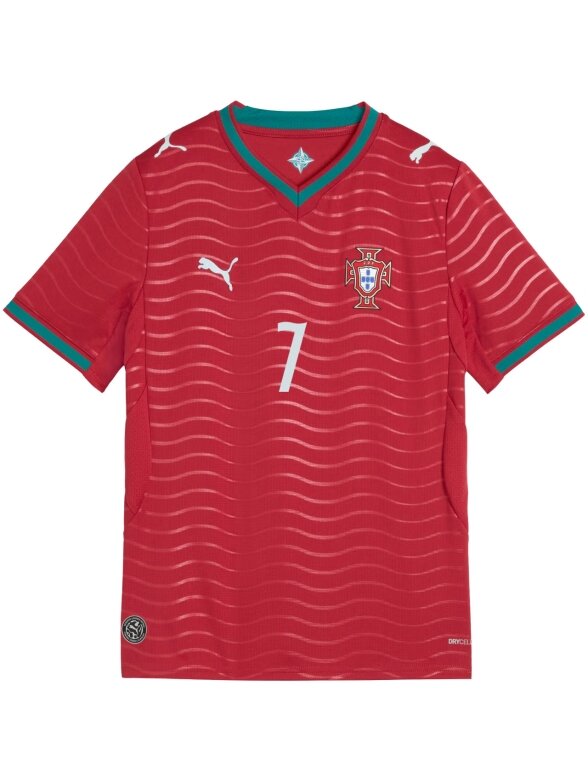 Puma vaikams Portugalija FPF Home Jersey Replica 788144 77 marškinėliai 1