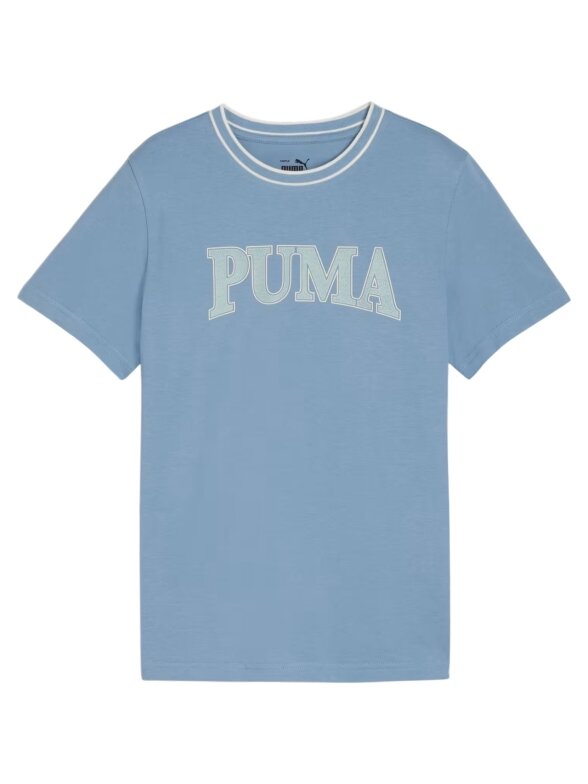 Puma Squad Tee vaikiški marškinėliai mėlyni 679259 20 Puma Squad Tee vaikiški marškinėliai mėlyni 679259 20