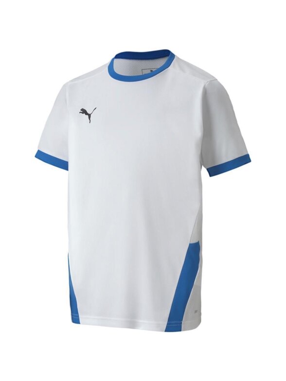Puma teamGOAL 23 Džersis vaikiški marškinėliai balti ir mėlyni 704160 12 1 Puma teamGOAL 23 Džersis vaikiški marškinėliai balti ir mėlyni 704160 12 1