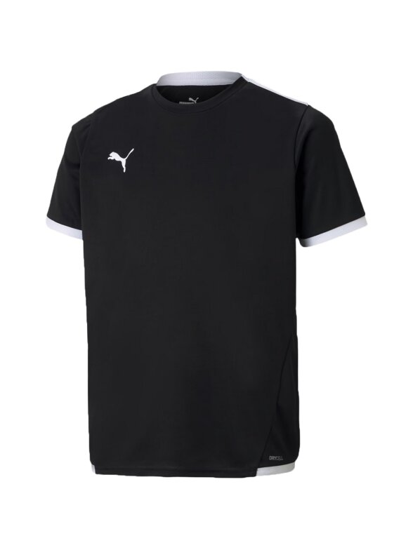 Puma teamLIGA Jersey Junior vaikiški marškinėliai juodi 704925 03