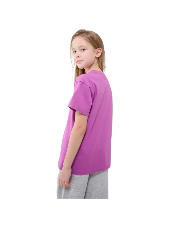 Marškinėliai mergaitėms 4F F2326 tamsiai violetinė 4FJWSS25TTSHF2326 50S 2