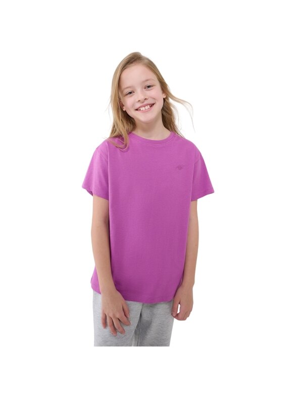 Marškinėliai mergaitėms 4F F2326 tamsiai violetinė 4FJWSS25TTSHF2326 50S Marškinėliai mergaitėms 4F F2326 tamsiai violetinė 4FJWSS25TTSHF2326 50S