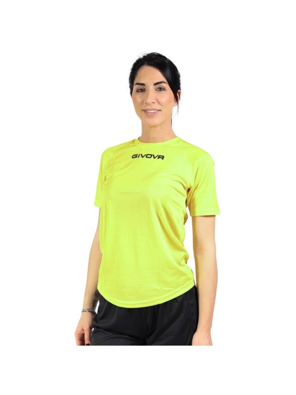 Givova One marškinėliai geltoni fluo MAC01 0019