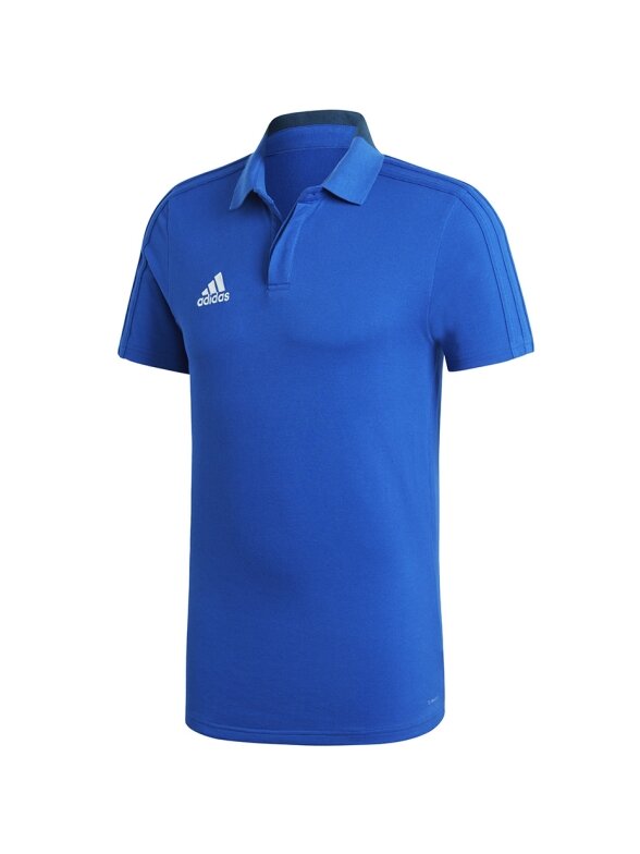 Adidas vyriška polo marškinėliai Condivo 18 Cotton mėlyni CF4375