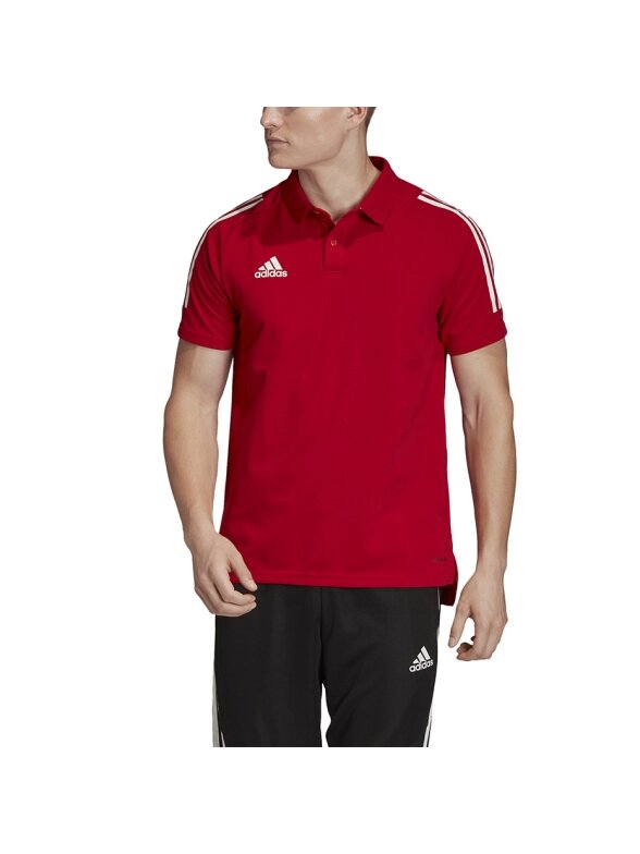Vyriški marškinėliai adidas Condivo 20 Polo raudonos ir baltos spalvos ED9235 5