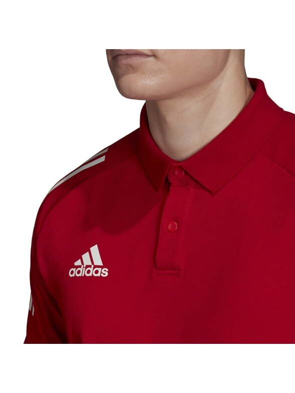 Vyriški marškinėliai adidas Condivo 20 Polo raudonos ir baltos spalvos ED9235 6