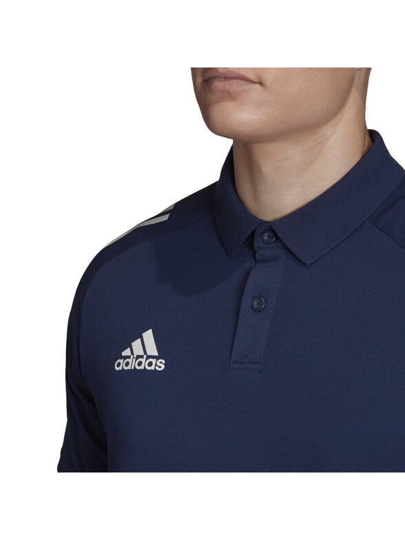 Adidas Condivo 20 Polo vyriški marškinėliai, tamsiai mėlynos ir baltos spalvos ED9245 2