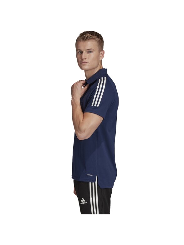 Adidas Condivo 20 Polo vyriški marškinėliai, tamsiai mėlynos ir baltos spalvos ED9245 5