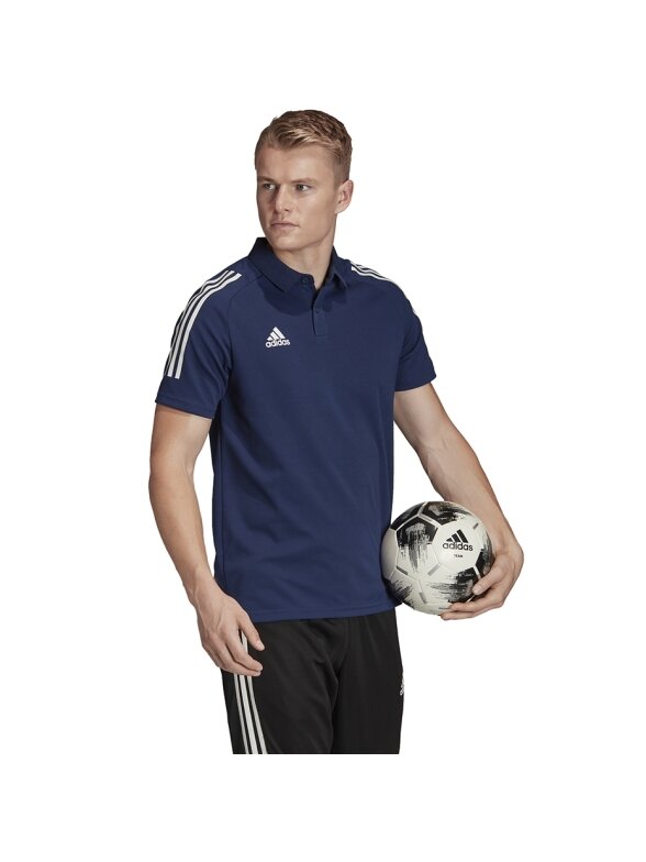 Adidas Condivo 20 Polo vyriški marškinėliai, tamsiai mėlynos ir baltos spalvos ED9245 7