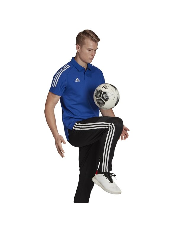Adidas Condivo 20 Polo vyriški marškinėliai mėlynos ir baltos spalvos ED9237 2 Adidas Condivo 20 Polo vyriški marškinėliai mėlynos ir baltos spalvos ED9237 2