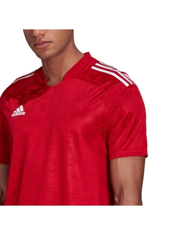 Vyriški marškinėliai adidas Condivo 21 JSY raudoni GJ6802 Vyriški marškinėliai adidas Condivo 21 JSY raudoni GJ6802