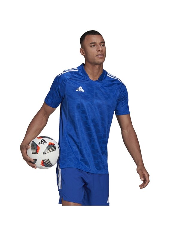 Adidas Condivo 21 Primeblue Jersey vyriški marškinėliai, mėlyni GF3357 3 Adidas Condivo 21 Primeblue Jersey vyriški marškinėliai, mėlyni GF3357 3