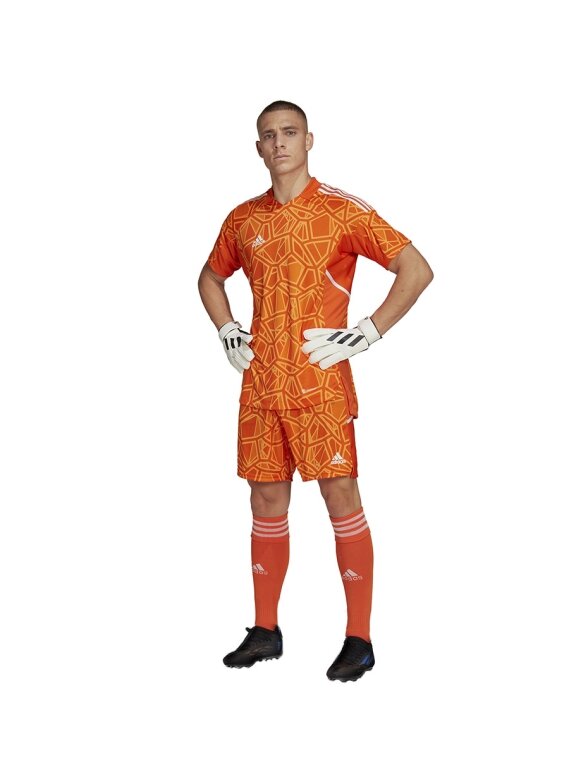 „Adidas Condivo 22“ vartininko marškinėliai trumpomis rankovėmis, oranžiniai marškinėliai HB1621 4