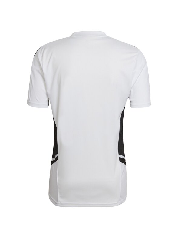 Vyriški marškinėliai Adidas Condivo 22 Jersey V formos iškirptė balta ir juoda HA6290 1