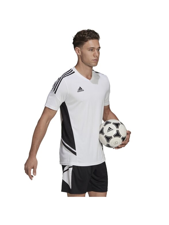 Vyriški marškinėliai Adidas Condivo 22 Jersey V formos iškirptė balta ir juoda HA6290 4 Vyriški marškinėliai Adidas Condivo 22 Jersey V formos iškirptė balta ir juoda HA6290 4