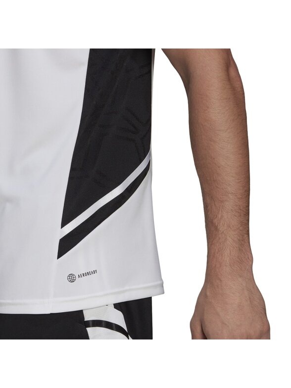 Vyriški marškinėliai Adidas Condivo 22 Jersey V formos iškirptė balta ir juoda HA6290 5 Vyriški marškinėliai Adidas Condivo 22 Jersey V formos iškirptė balta ir juoda HA6290 5