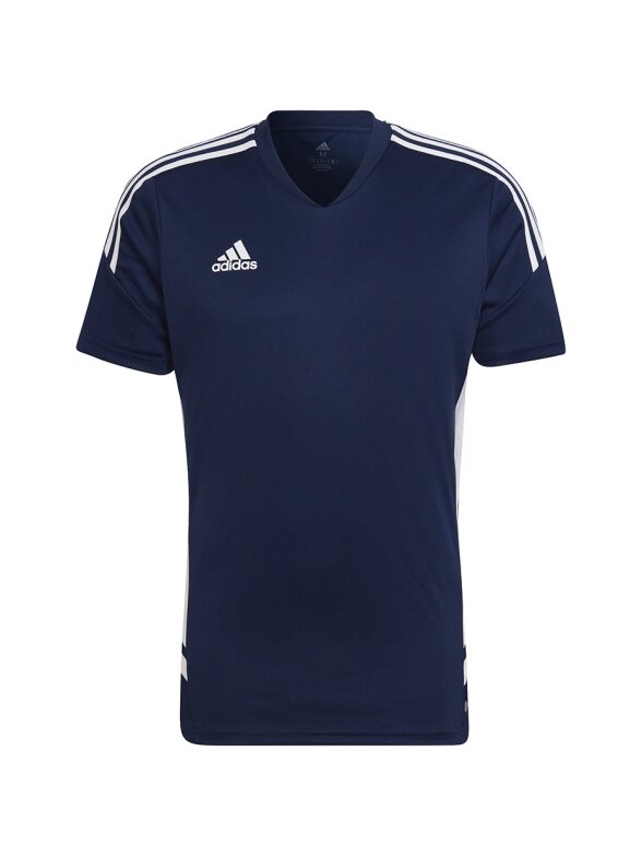 Vyriški marškinėliai Adidas Condivo 22 Jersey V formos iškirptė tamsiai mėlyna ir balta HA6291