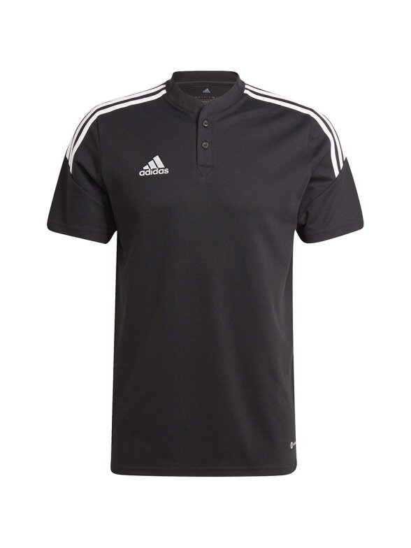 Adidas Condivo 22 Polo vyriški marškinėliai, juodi H44105 Adidas Condivo 22 Polo vyriški marškinėliai, juodi H44105