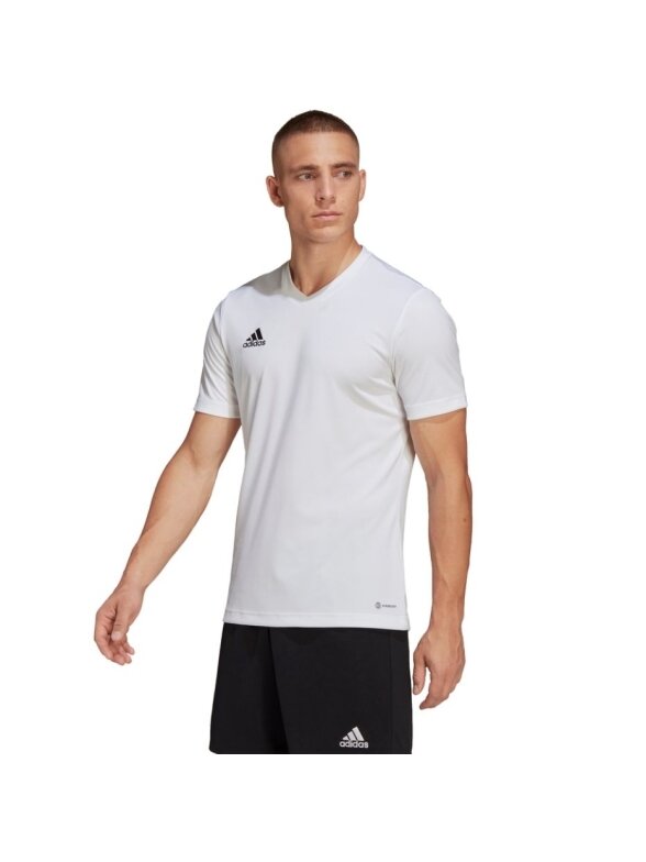 Vyriški marškinėliai Adidas Entrada 22 Jersey, balti HC5071 Vyriški marškinėliai Adidas Entrada 22 Jersey, balti HC5071