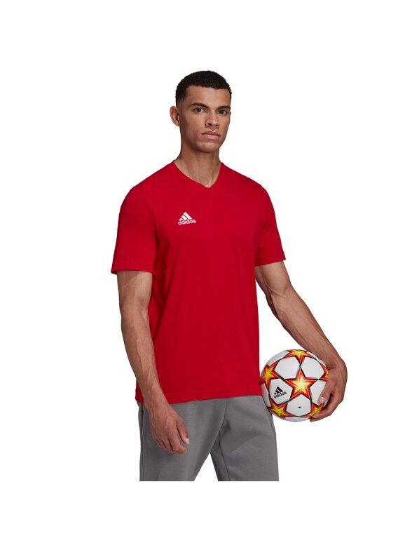 Vyriški marškinėliai Adidas Entrada 22 Tee red HC0451 2 Vyriški marškinėliai Adidas Entrada 22 Tee red HC0451 2