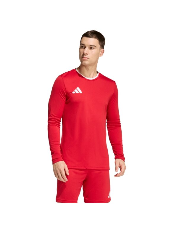 Vyriški marškinėliai Adidas Entrada 26 ilgomis rankovėmis marškinėliai raudoni KF5847 Vyriški marškinėliai Adidas Entrada 26 ilgomis rankovėmis marškinėliai raudoni KF5847