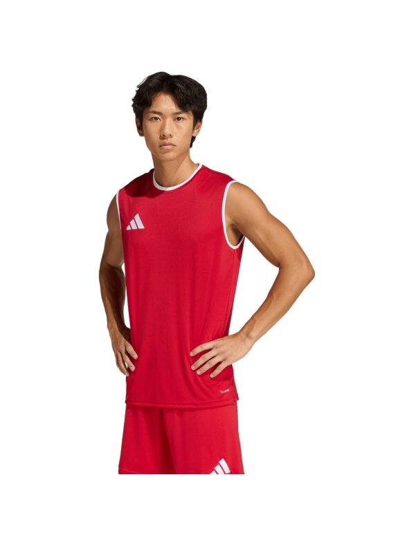 Vyriški marškinėliai adidas Entrada 26 berankoviai marškinėliai raudoni KB3932 Vyriški marškinėliai adidas Entrada 26 berankoviai marškinėliai raudoni KB3932
