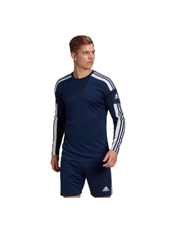 Vyriški marškinėliai Adidas Squadra 21 Jersey ilgomis rankovėmis, tamsiai mėlyni GN5790 Vyriški marškinėliai Adidas Squadra 21 Jersey ilgomis rankovėmis, tamsiai mėlyni GN5790