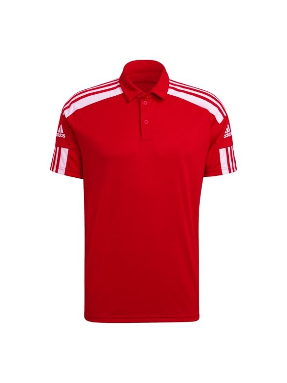 Adidas Squadra 21 Polo vyriški marškinėliai, raudoni GP6429 Adidas Squadra 21 Polo vyriški marškinėliai, raudoni GP6429