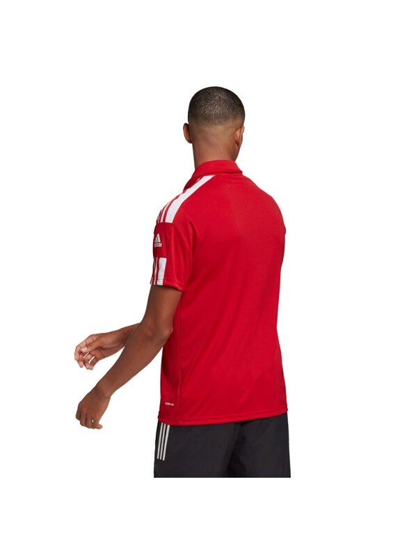 Adidas Squadra 21 Polo vyriški marškinėliai, raudoni GP6429 3 Adidas Squadra 21 Polo vyriški marškinėliai, raudoni GP6429 3