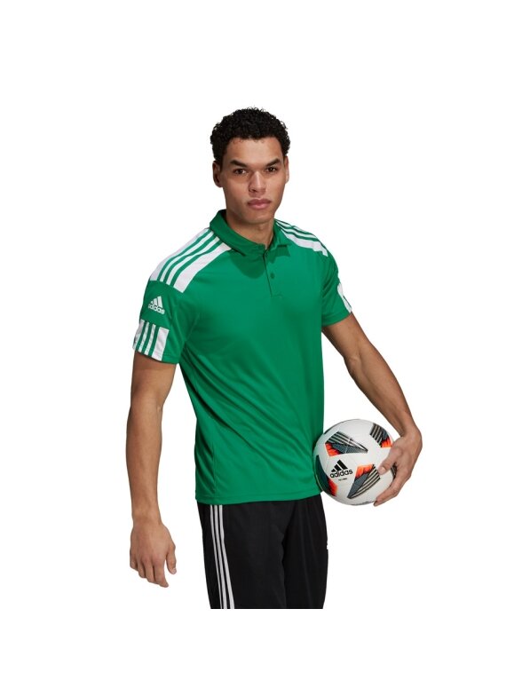 Adidas Squadra 21 Polo vyriški marškinėliai, žali GP6430 2 Adidas Squadra 21 Polo vyriški marškinėliai, žali GP6430 2