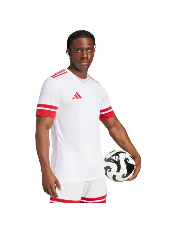 Adidas Squadra 25 vyriška balta marškinėliai JG5829 Adidas Squadra 25 vyriška balta marškinėliai JG5829