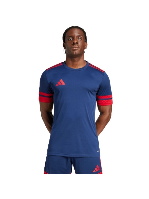 adidas Squadra 25 vyriški marškinėliai tamsiai mėlyni-raudoni JG5833 adidas Squadra 25 vyriški marškinėliai tamsiai mėlyni-raudoni JG5833