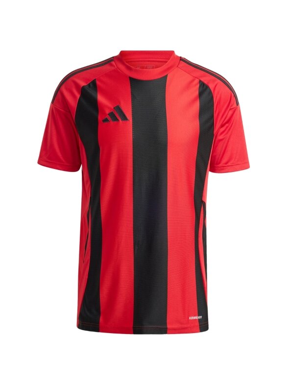 Vyriški marškinėliai Adidas Striped 24 Jersey raudonos ir juodos spalvos IW4556 1 Vyriški marškinėliai Adidas Striped 24 Jersey raudonos ir juodos spalvos IW4556 1
