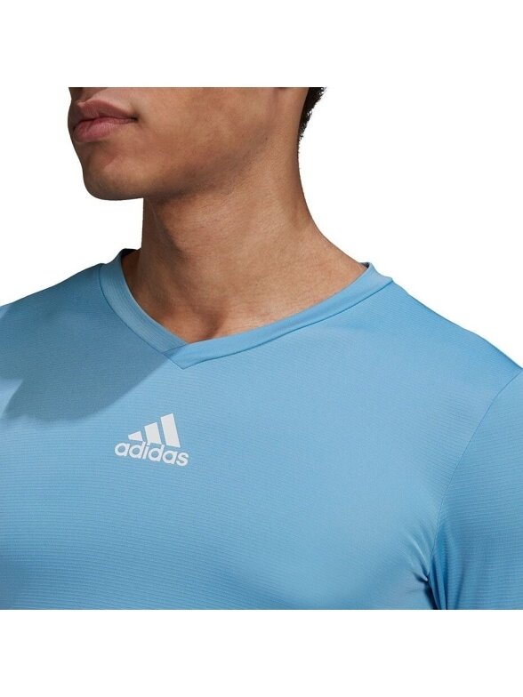Vyriškas adidas Team Base Tee šviesiai mėlynas GN7507 5