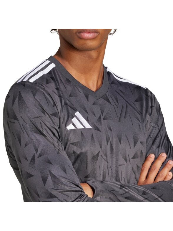 Adidas Team Icon 25 Jersey Long Sleeve vyriški marškinėliai pilki JH3334 4