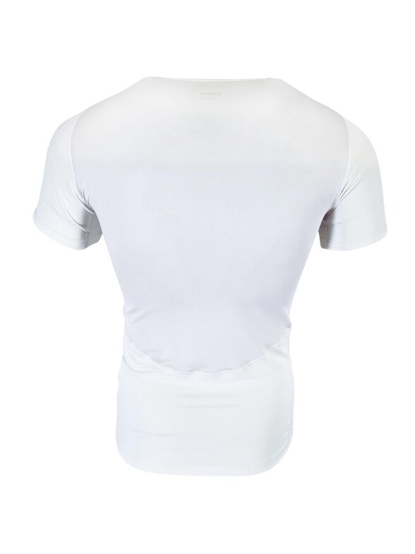 Adidas Techfit Aeroready vyriški marškinėliai trumpomis rankovėmis, balti IS7605 1 Adidas Techfit Aeroready vyriški marškinėliai trumpomis rankovėmis, balti IS7605 1