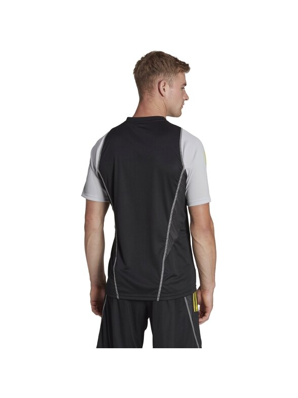Vyriški marškinėliai Adidas Tiro 23 Competition Jersey juodos ir pilkos spalvos HU1295 3