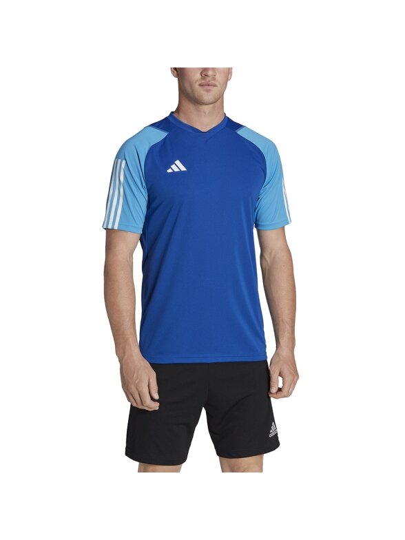 Vyriški marškinėliai adidas Tiro 23 Competition Jersey blue HU1296 2 Vyriški marškinėliai adidas Tiro 23 Competition Jersey blue HU1296 2