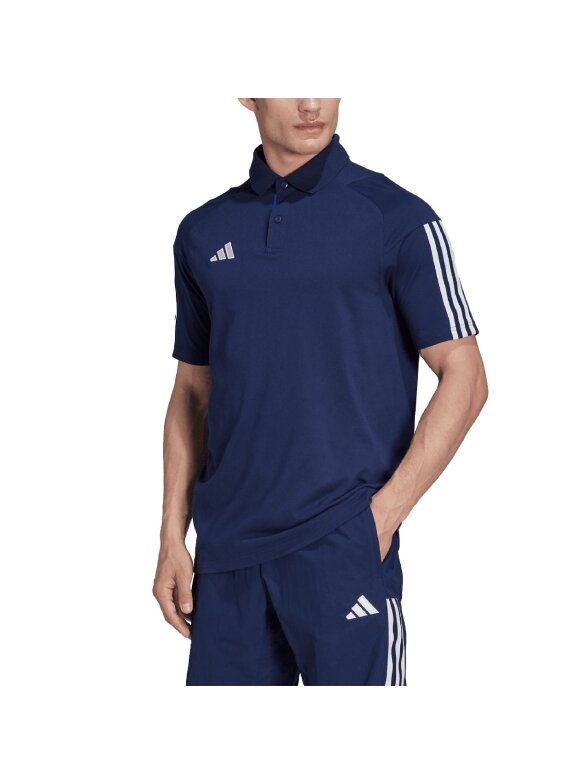 Adidas Tiro 23 Competition Polo vyriški marškinėliai, tamsiai mėlyni HK8052 2 Adidas Tiro 23 Competition Polo vyriški marškinėliai, tamsiai mėlyni HK8052 2
