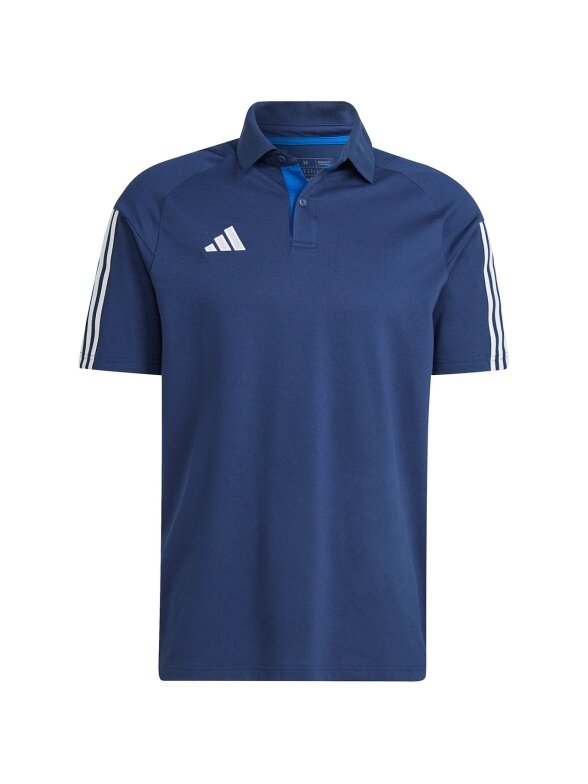 Adidas Tiro 23 Competition Polo vyriški marškinėliai, tamsiai mėlyni HK8052 Adidas Tiro 23 Competition Polo vyriški marškinėliai, tamsiai mėlyni HK8052