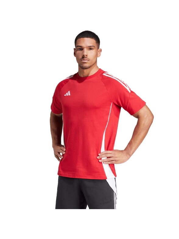 Adidas Tiro 24 Sweat vyriški marškinėliai raudoni IR9349 2 Adidas Tiro 24 Sweat vyriški marškinėliai raudoni IR9349 2