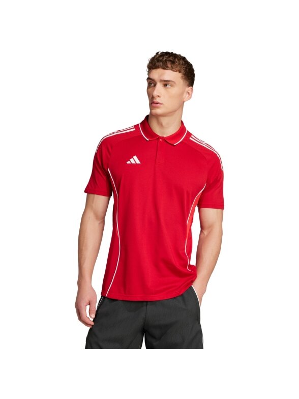 Adidas Tiro 25 Competition Polo marškinėliai vyrams raudoni JY1805 Adidas Tiro 25 Competition Polo marškinėliai vyrams raudoni JY1805
