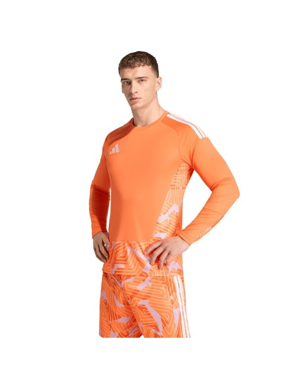 adidas Tiro 26 Competition Goalkeeper Jersey Long Sleeve marškinėliai vyrams, oranžiniai adidas Tiro 26 Competition Goalkeeper Jersey Long Sleeve marškinėliai vyrams, oranžiniai
